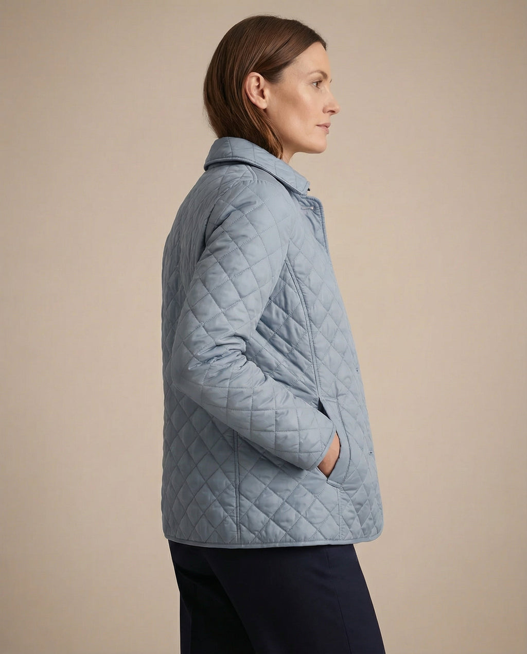 Quilted Button Up Jacket