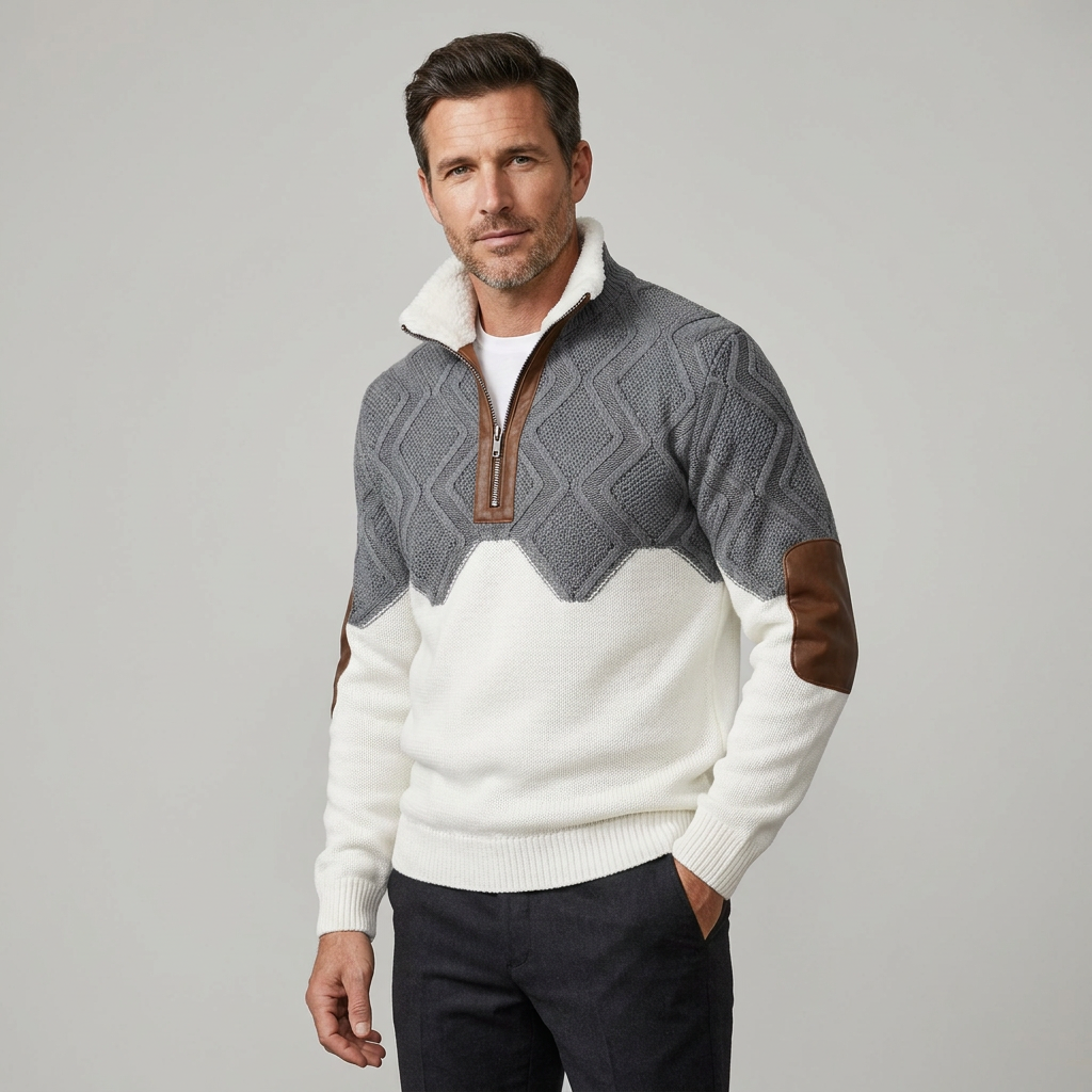 Falk | Quality Jumper With Padded High Collar
