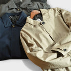 Men's Water-Resistant Quilted Trench Coat