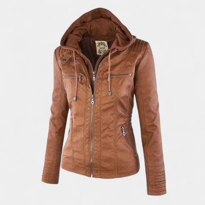 Rose™ - CHIC WEATHERPROOF EVERYDAY LEATHER JACKET
