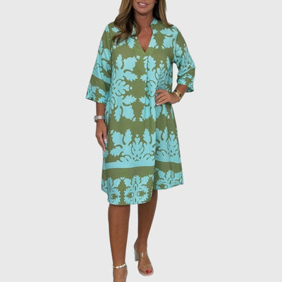 Ayse - Elegant Printed Midi Dress