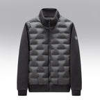 Men's Fleece-Trim Quilted Down Jacket