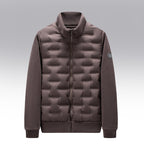 Men's Fleece-Trim Quilted Down Jacket